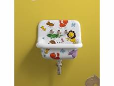 Vasque rétro en céramique 60 cm -true colors - kids