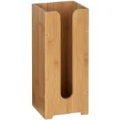 Wenko - Range papier toilette bois bambusa, stockage papier toilette capacité 3 rouleaux, bois bambou, 15x35,5x14 cm, marron