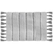 5five - tapis 50x75cm gris blanc - Gris et blanc