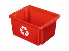 Boite de recyclage nesta box 32 litres rouge