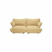 Canapé droit Sumo Medium / 3 places - L 210 cm - Fatboy jaune en tissu