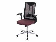Chaise de bureau hwc-j53, chaise pivotante chaise de bureau, ergonomique similicuir ~ bordeaux