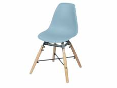 Chaise design scandinave enfant judy - bleu