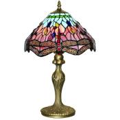 Dragonfly - Lampe de Table 1 Lumière Laiton Antique,