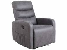 Fauteuil relax RICKY coloris gris