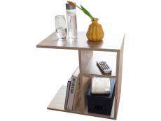 Finebuy table d'appoint nilo 50x50x30 cm canapé de table en bois design | table basse moderne | petite table basse carrée | table de canapé haute | sa