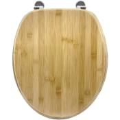 Gelco Design - abattant wc bambou bambou bambou charnières métal - bambou