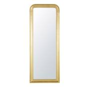 Grand miroir rectangulaire à moulures dorées 61x160