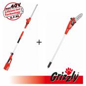 Grizzly Tools - 40V 2in1 Set, ensemble composé d'un