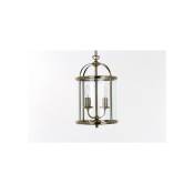 Impex - Suspension lanterne Orly Laiton antique 2 ampoules 40cm - Laiton