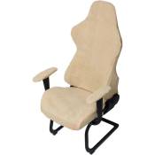 Linghhang - Housse de chaise de jeu 1 pièce (couleur kaki), housse de chaise de bureau en laine épaisse et extensible, housse de siège amovible,