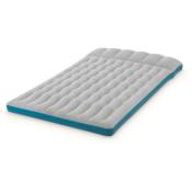 Matelas gonflable Airbed camping Fibertech 2 places - Gris