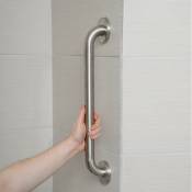 Memkey - Basics Barre d'appui de salle de bain pour handicapés, 40 cm de long, 3.2 cm de diamètre,Mains courantes de sécurité Mains courantes pour