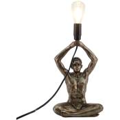 Meubles de lampe à pied Lampes de l'homme lampe grise 10x16x31cm 27418 - grey - Signes Grimalt