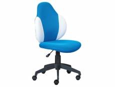 Paris prix - chaise de bureau "jessi" 100cm bleu & blanc