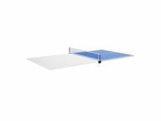 Paris prix - plateau dinatoire réversible "ping pong" 213cm blanc laqué