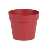 Pot rond Toscane - 20x17cm - 3L - Rouge Rubis EDA plastiques