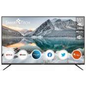 Smart tech tv led 55'' 139cm Téléviseur 4K UIltra hd Smart tv - Noir