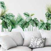 Sticker mural tropical feuille de palmier autocollant