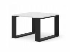 Table basse blanc mat luca 60x60cm design moderne de
