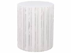 Table d'appoint blanche deuli 375512
