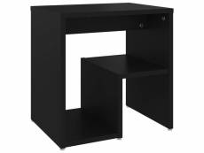 Table de chevet noir 40x30x40 cm