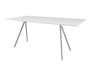 Table rectangulaire Baguette / MDF - 205 x 85 cm - Magis blanc en métal