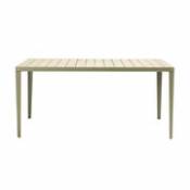 Table rectangulaire Laren / 160 x 90 cm - Teck patiné