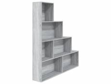 Vidaxl armoire à livres sonoma gris 155x24x160 cm