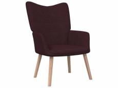 Vidaxl chaise de relaxation violet tissu