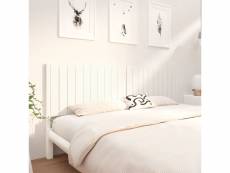 Vidaxl tête de lit blanc 205,5x4x100 cm bois massif de pin