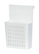 WENKO Panier de rangement - Étagère de cuisine à suspendre, Polypropylène, 24 x 35.5 x 12 cm, Blanc
