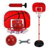 Xichao - Panier de Basketball Poteau en Métal pour Enfants Hauteur Ajustable 73-170CM