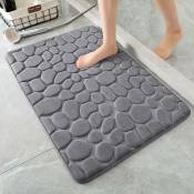Xinuy - Tapis de bain en mousse à mémoire de forme tapis de salle de bain pavés tapis de bain super absorbants pour salle de bain tapis de bain