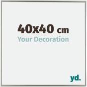 Your Decoration - 40x40 cm - Cadre Photo en Plastique Avec Verre acrylique - Anti-Reflet - Excellente Qualité - Champagne - Cadre Decoration Murale