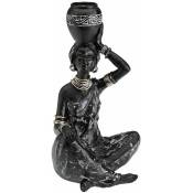 Zen Et Ethnique - Décoration femme africaine porteuse d'eau assise