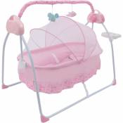 Balançoire automatique pour bébé, berceau, balançoire électrique automatique pour bébé, balançoire, Bluetooth, musique MP3, berceau pour bébé avec
