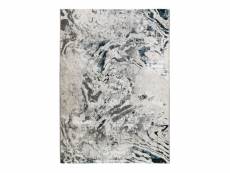 Borges fluides - tapis graphique effet fluide gris bleu 120x170