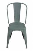 Chaise empilable A / Acier - Couleur mate texturée - Tolix vert en métal
