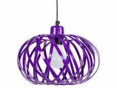 Citrouille - suspension globe métal violet 12308