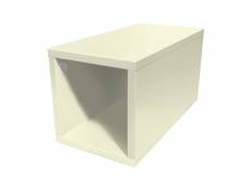 Cube de rangement bois 25x50 cm 25x50 ivoire CUBE25-IV