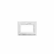 Fenêtre abattant PVC GoodHome blanc - l.60 x h.45 cm