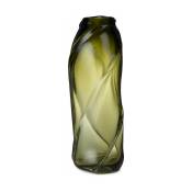 Grand vase en verre vert Water Swirl - Ferm Living