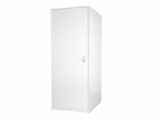 Harmony - armoire 1 porte - 2 étagères + tringle - 45x55x193 cm - meuble de rangement - blanc