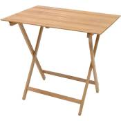 Inferramenta - Table pique-nique pliante en bois peint 60x80x75 cm couleur naturelle pour jardins et e've'nements