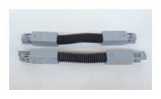 Jonction flexible grise pour rail électrique 3 allumages 230V longueur 300mm t-rail Trajectoire 231420