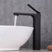 Kroos ® - Robinet de lavabo surélevé pour Vasque Noir