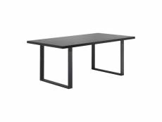 Macon table de salle à manger noir 180x100 cm