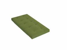 Matelas futon vert pistache coeur en latex 90x200