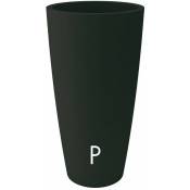 Nicoli - vase rond style DIAM.38XH.85CM anthracite